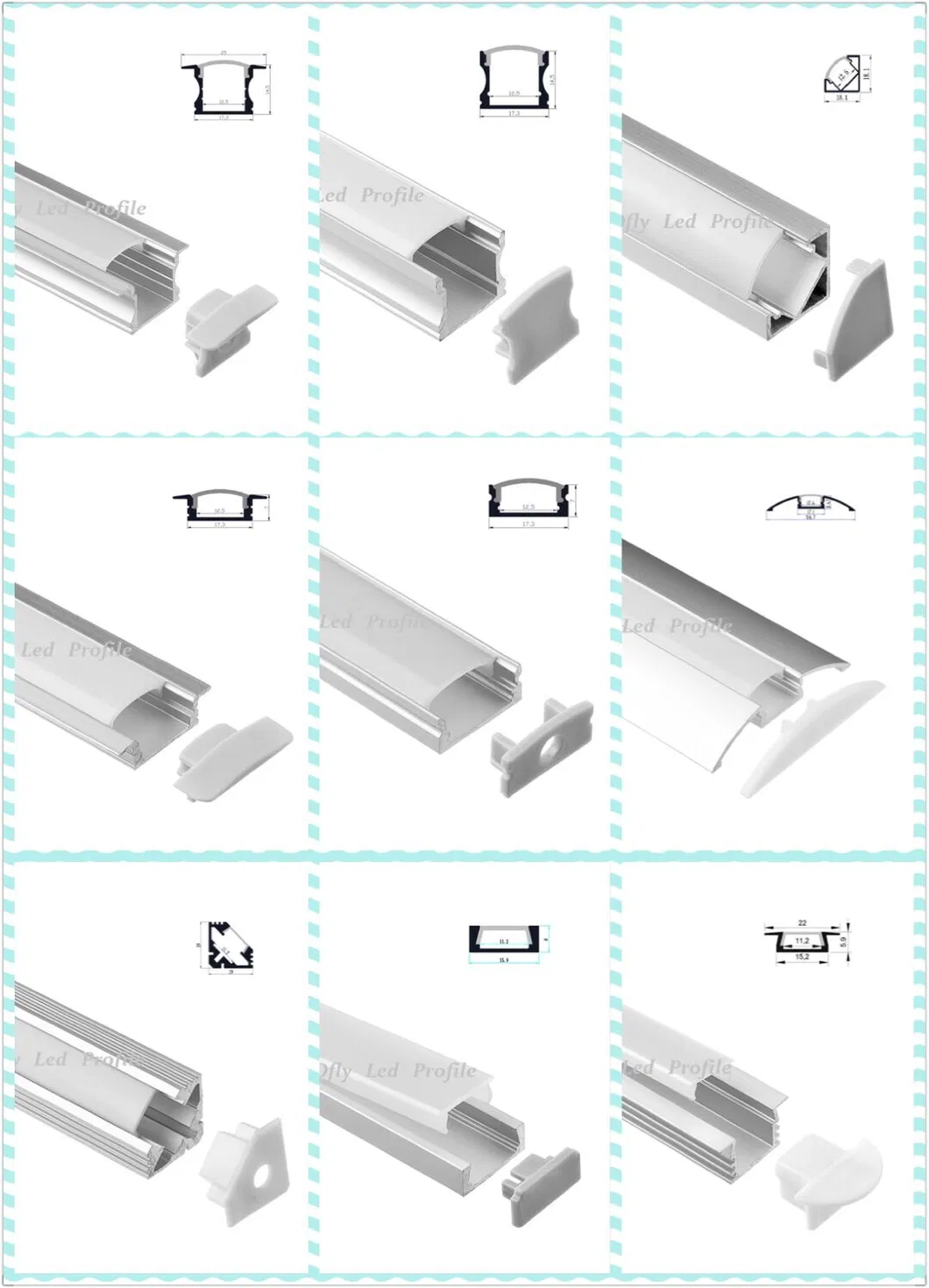 17×12mm Linear LED Profile installation example