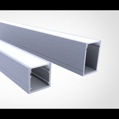 Ελαφρύ σχεδιάγραμμα 20*20mm καναλιών λουρίδων των οδηγήσεων αλουμινίου τοίχων cOem επιφάνεια που τοποθετείται